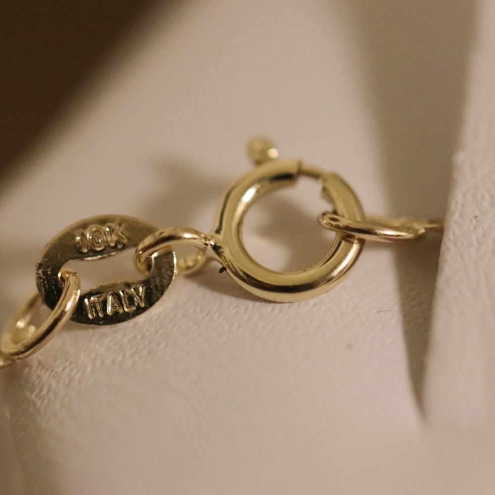 10K Solid Gold Singapore Chain Necklace "Weavers of Connection" necklace - Picture 15 of 17
